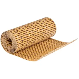 vidaXL Balkon-Sichtschutze 10 Stk. Hellbraun 255x19 cm Poly Rattan