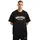 SMILODOX T-Shirt Kayson, Locker geschnittenes Oversize Shirt mit Retro Frontprint bequemer Rundhalsausschnitt weiches Material Streetwear Look schwarz S
