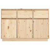 vidaXL Sideboard 110x34x75 cm Massivholz Kiefer