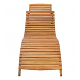 vidaXL Sonnenliege 184 x 55 x 64 cm Braun
