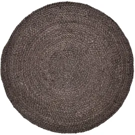 Marrakesch Orient & Mediterran Interior Ethno Boho Deko Jute Teppich Abrila rund 80cm Braun