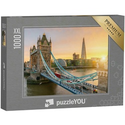 puzzleYOU Puzzle Puzzle 1000 Teile XXL „London Tower Bridge“, 1000 Puzzleteile, puzzleYOU-Kollektionen London, Europa