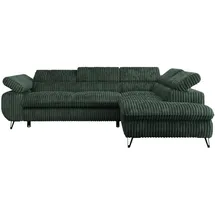 MKS Meble Eckcouch Cord 3-Sitzer Grün