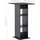 vidaXL Bartisch 60 x 60 x 110 cm Schwarz