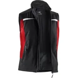 Kübler Weather Weste 7041 schwarz/mittelrot XXL