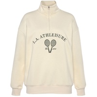 LASCANA ACTIVE Sweatshirt Damen Offwhite, Gr.XL (48/50),