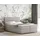 panda möbel Boxspringbett 140 x 200 cm Dunkelbeige