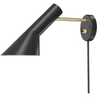 Louis Poulsen AJ Wandleuchte, mit Kabel, messing/schwarz