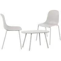 CLP 2er Sitzgruppe Veldin I Garten-Set 2x Stuhl stapelbar