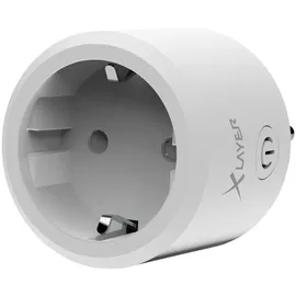 Xlayer Steckdose Smart Echo Single Weiß