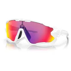 Oakley Jawbreaker Road, Sonnenbrille - Weiß Gelb/Violett-Verspiegelt