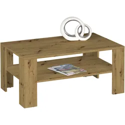 Couchtisch STOLKOM "Joker, TOPSELLER", braun (braun, artisan, artisan), H:44cm, Tische, Couchtisch Eckige Couchtische Holz-Couchtische, Klassischer Wohnzimmertisch-Beistelltisch