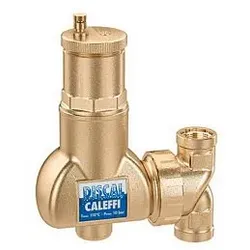 Caleffi Discal Mikroblasenabscheider 551706 1" IG, Messing-Gehäuse, für horizontale und vertikale Rohrleitungen
