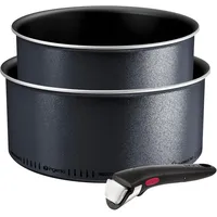 Tefal Ingenio Enjoy L7239302 Stieltopf-Set, leicht, Technologie Light Tech, abnehmbarer Griff, Titanbeschichtung, 3-teilig