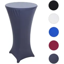 Mendler Stehtischhusse HWC-J30 anthrazit-grau Ø 60 cm