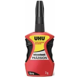 Uhu Sekundenkleber blitzschnell PRÄZISION flüssig 3g farblos Flasche