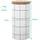 Intirilife Vorratsdose Keramik weiß 10 x 18,5 cm 1000 ml