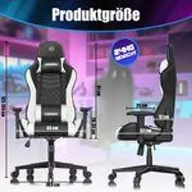 Kesser Gamingstuhl Ergonomisch Schwarz/Weiß