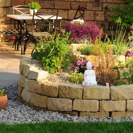 Relaxdays Buddha Figur 17,5 cm weiß