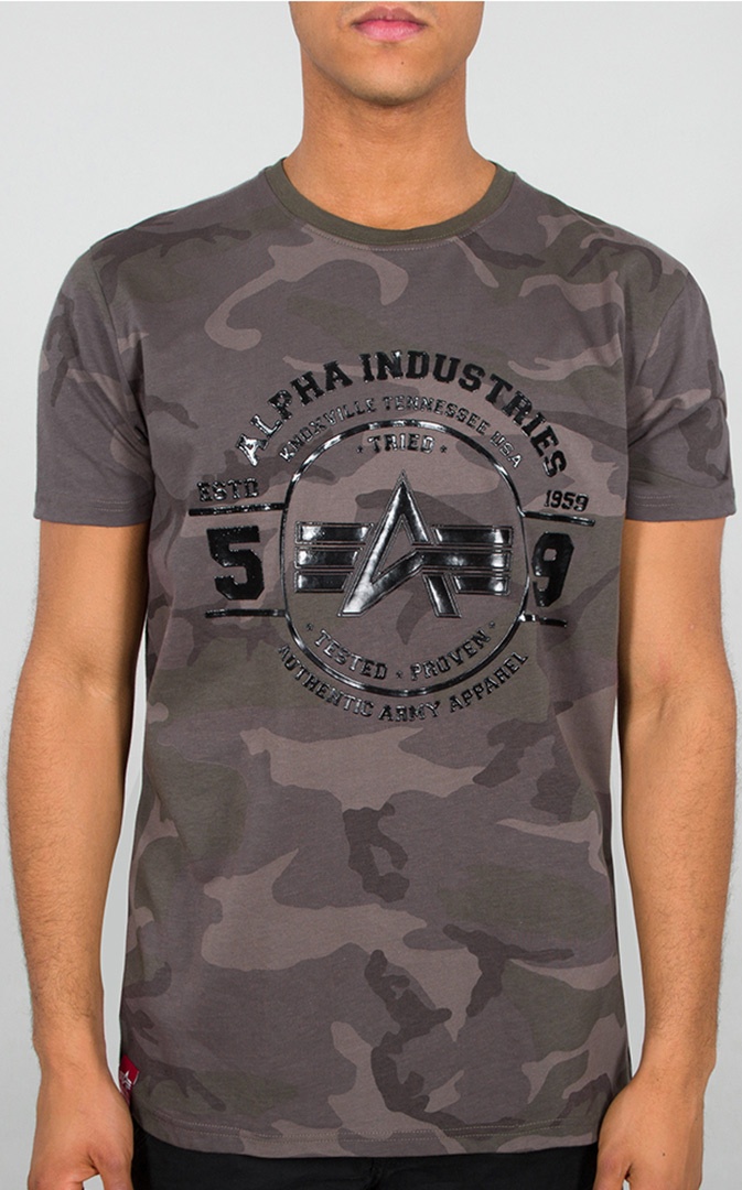 Alpha Industries Authentic Vinyl T-Shirt, mehrfarbig, Größe M