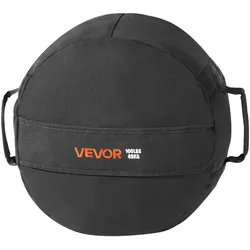 VEVOR Workout-Sandsack, strapazierfähige Powerbags Sandsack-Trainingstasche mit Griffen, 45 kg für Fitness-Krafttraining, Cross-Training, Heim-Fitnessstudio-Übungen, Schwarz (ungefüllt)