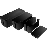 Logilink KAB0077 - Kabelbox-Set 3 Größen schwarz