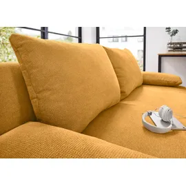 Jockenhöfer Schlafcouch Kunstleder 2-Sitzer Gelb