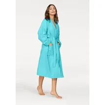 MY HOME Bademantel Travel türkis S