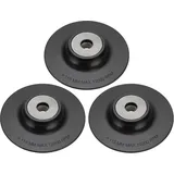 3 Stück Stützteller Aus Kunststoff für Winkelschleifer, Kompatibel mit für M14-Innengewinde, Tellerschleifer, Winkelschleifer, 115 mm Durchmesser