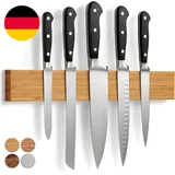 LARHN Magnetleiste Messer Aus Bambus Mit Extra Starkem Magnet - 40 Cm - Messerha
