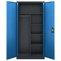 Jan Nowak Mehrzweckschrank 185 x 90 x 45 cm Anthrazit-Blau