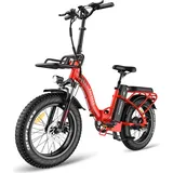 Fafrees F20 MAX Fatbike Ebike Klapprad 20 Zoll 48V 22,5AH Akku Mountainbike Bremslicht Shimano 7S 54N.m, E Bike Damen Elektrofahrrad 150kg