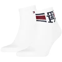 Tommy Hilfiger Quarter 2P Sport M - kurze Socken - Herren - White - 43/46