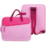 SITHON Tasche für Tiptoi Bücher und Stift, mit verstellbarem Schultergurt, Platz für 10 bis zu 12 Bücher, Rucksack Tasche für TipToi Starterset Buch Puzzle und Zubehör, (Rosa)
