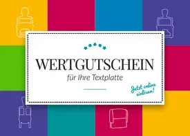 Gutschein für TRODAT Textplatte 5208