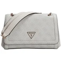 GUESS Handtasche Noelle Convertible Cross Flap Logo Umhängetaschen Weiss Damen