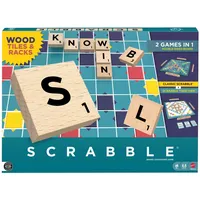 Mattel Games Scrabble Board Game, Classic Family Word Fun, featuring Wooden Lett