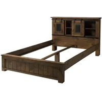 MASSIVMOEBEL24.DE Railway Bett 140x200 Mango, Farbe:braun lackiert