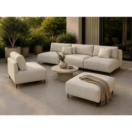 A&J MöbelLand Garten Lounge Set SUN Loungeset creme