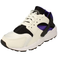 Nike Damen Air Huarache Sneaker, White/Black/Purpl, 35 EU