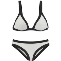 VENICE BEACH Triangel-Bikini Damen weiß-schwarz Gr.32 Cup A/B