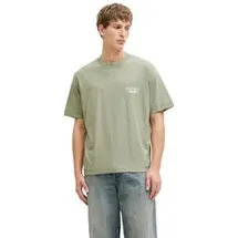Jack & Jones PlusSize Jack & Jones Herren Rundhals T-Shirt JORNORREBRO TYPO TEE SS CREW NECK Relaxed Fit 12282898 Grüngrass Ss 26 6XL