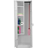 Gürkan Putzmittelschrank 60 x 50 x 180 cm Weiß