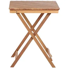 Beliani Balkon Set 3-tlg. Dunkelbraun