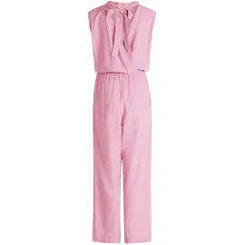 Cartoon Overall "Damen mit hohem Kragen", Damen, Gr. 34, Normalgrößen, lila (lilas), Obermaterial: 55% Leinen, 45% Viskose, tailliert, Rundhals, Overalls Overall, Design
