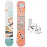 F2 Trans Damen Snowboard Set Premium Wood 152 cm Orange + Pipe M Bindung Gr. 152 - 12 Jahre