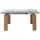 ac angel cerda Ausziehtisch 160 x 75 x 90 cm Walnuss/Transparent