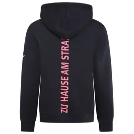 Zwillingsherz Sweatshirt gestickter Schriftzug Blau SM (S/M)