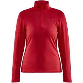 Craft Core Gain Midlayer 1/2-Zip Langarmshirt Damen 430000 bright red L