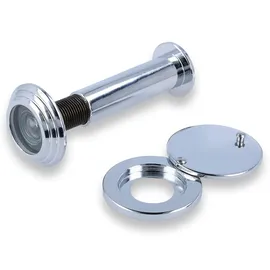 MS Beschläge Chrom glänzend Sicherheits-Türblick Feuerschutz Türspion 55-80mm Türsicherheit
